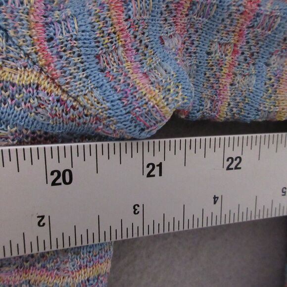 Exclusively Misook Sweater Cardigan  Large Rainbow Colorful Career‎ Church - Picture 5 of 16